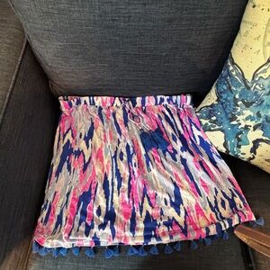 Lilly Pulitzer Bubble Mini Skirt in Blue and Pink